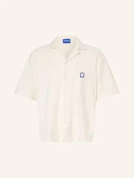 Hugo Koupací Košile Eligino Z Froté krémová