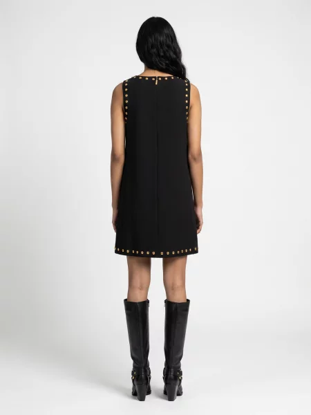 Rochie mini Michael Michael Kors cu decolteu în V negru