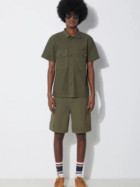 Stan Ray koszula Cpo Short Sleeve slim z kołnierzykiem klasycznym zielony