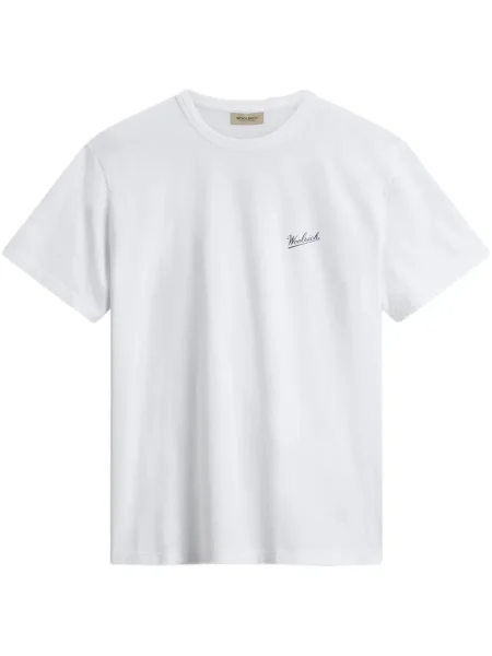 Tricou Woolrich cu imagine alb