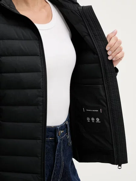 Tommy Hilfiger пухено яке дамско черно