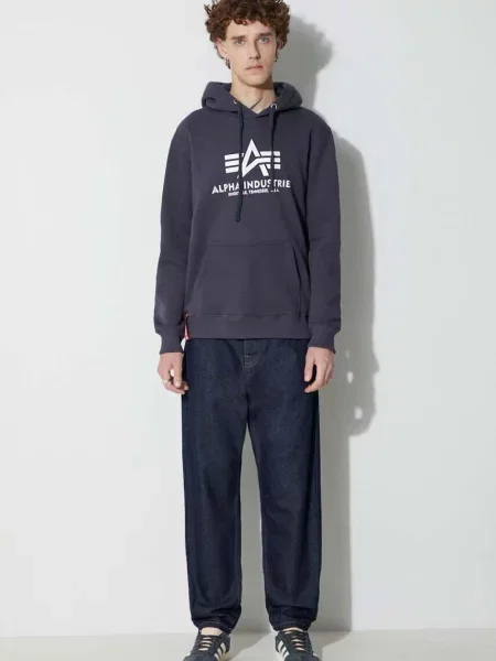 Mikina Alpha Industries Basic navy modrá