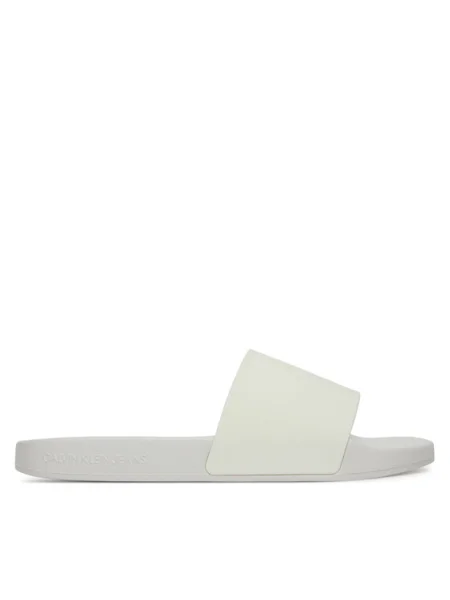 Papuci Calvin Klein Jeans alb
