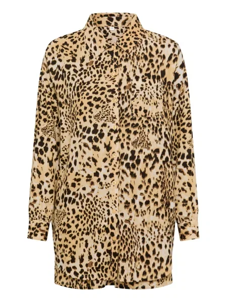 LSCN by LASCANA Bluza rjava / črna / volneno bela