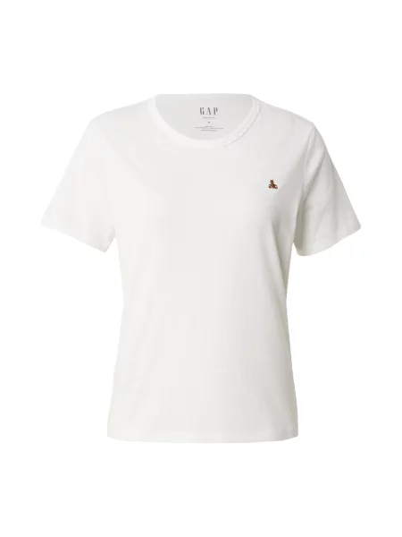 GAP Tricou BRANNAN maro deschis alb