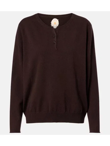 Pulover Jardin Des Orangers din cașmir maro
