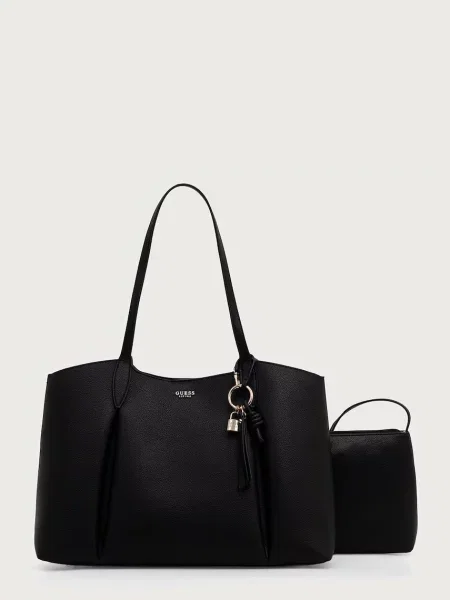 Guess geantă shopper pentru femei cu imitație de piele MELODY negru
