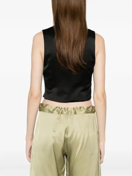 Top Alfie wiązany czarny