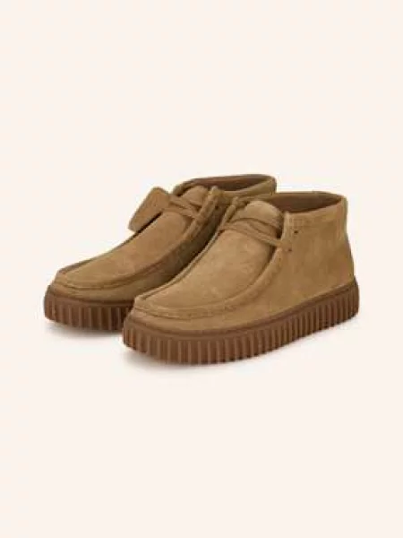 Šněrovací tenisky Clarks béžové