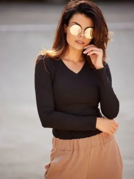 Блуза Infinite You черно