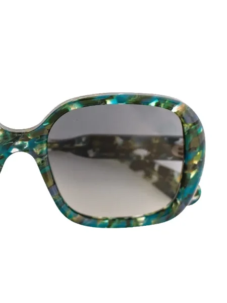 Ochelari de soare pătrați Chloé Eyewear verde