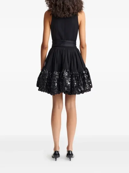 Rochie mini 16arlington cu paiete de costum negru