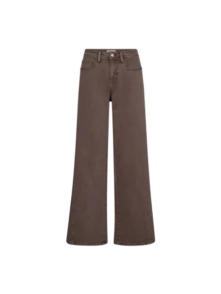 Szerokie jeansy Mos Mosh brązowe