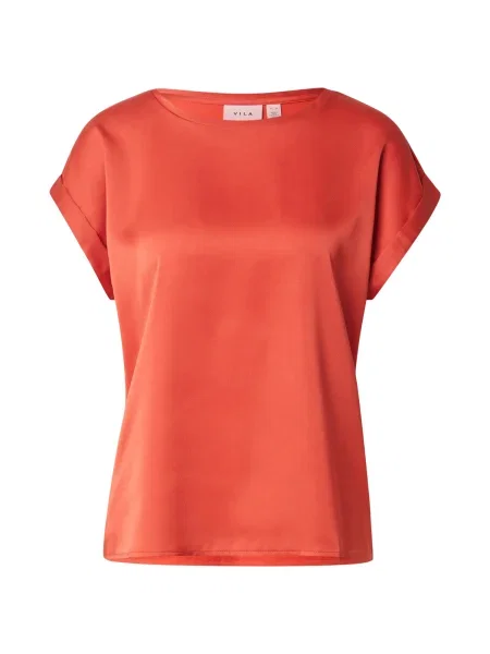VILA Tricou VIELLETTE orange roșu