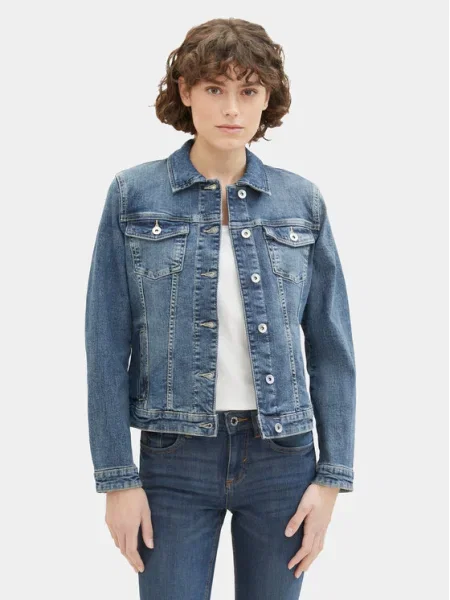 TOM TAILOR Prechodná bunda denim modrá