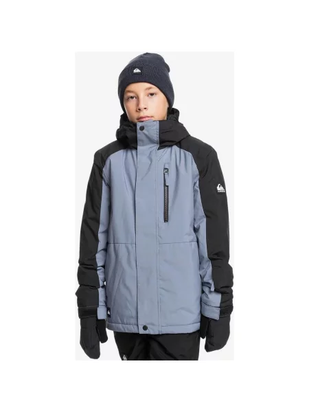 Granatowa kurtka Quiksilver Mission Block dla chłopca 10 czarna