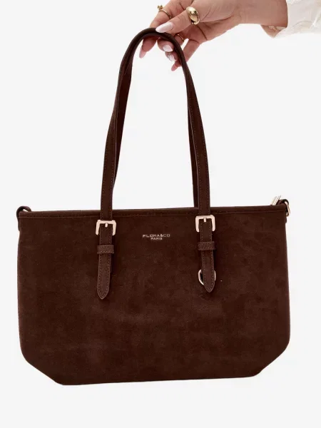 Geantă shopper Flora & Co din piele maro