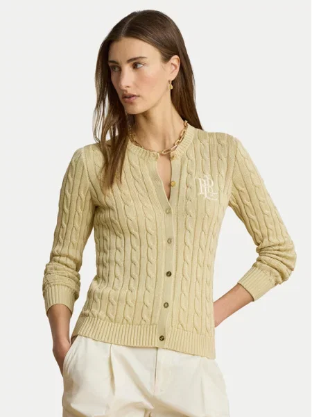 LAUREN RALPH LAUREN Kardigan Cable Bež žuta