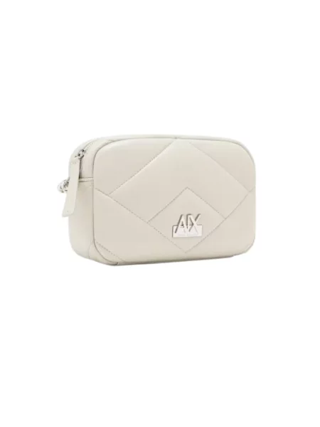 Armani Exchange torebka crossbody z imitacji skóry beżowa