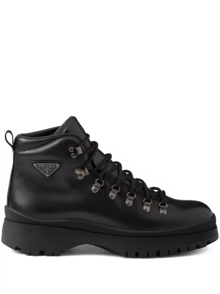 Botine Prada din piele negru