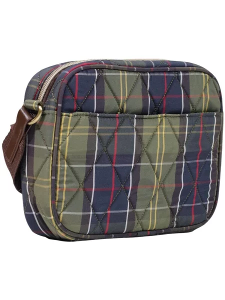 Prešívaný crossbody kabelka Barbour zelená