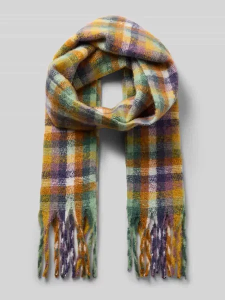 Szal z naszywką z logo model ‘Plaity’ Barts zielona