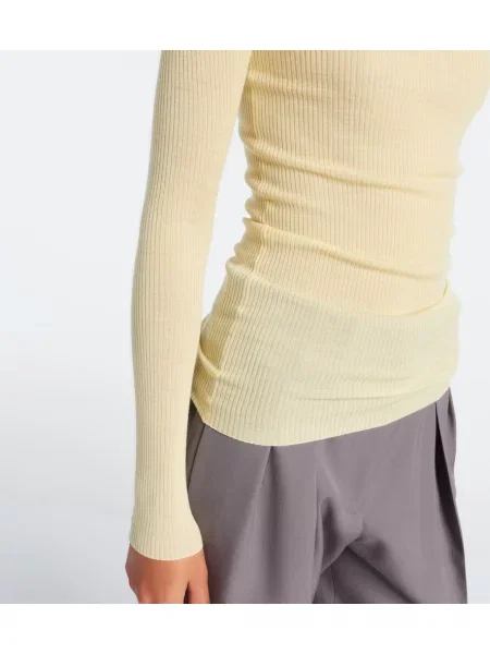 Pulover Jil Sander de lână alb