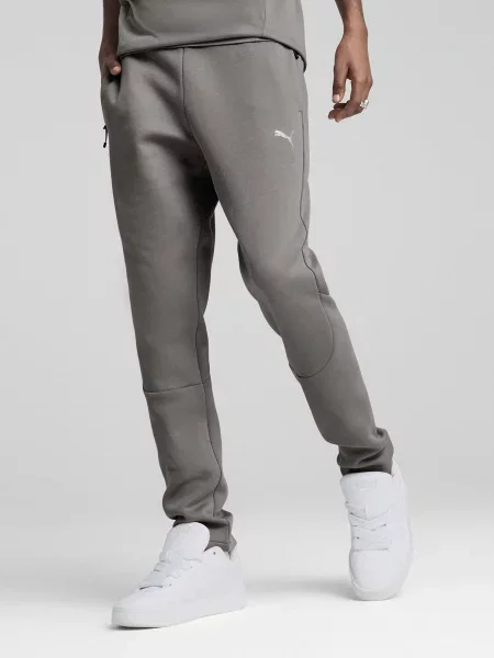 Спортивні штани PUMA EVOSTRIPE темно-сірий бавовна/поліестер сірі