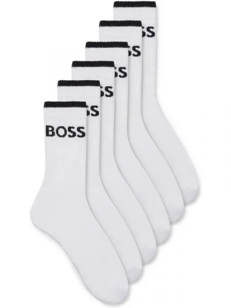 BOSS BLACK Șosete alb