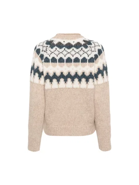 Sweter Eleventy wełniany beżowy