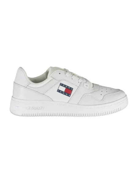 Sneakersy Tommy Hilfiger skórzane retro białe