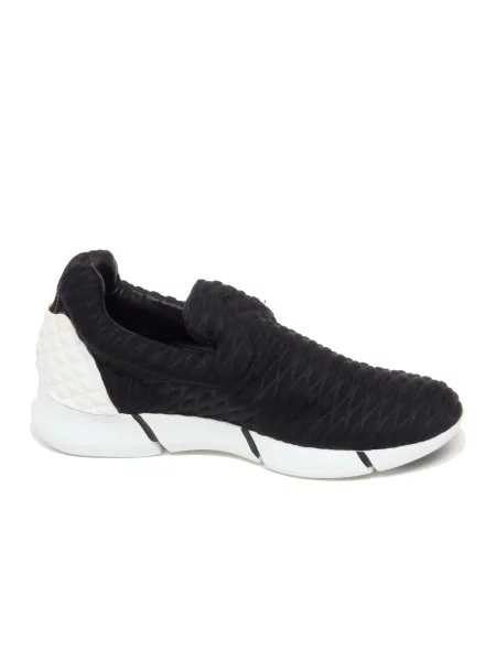Lniane sneakersy Elena Iachi wsuwane czarne