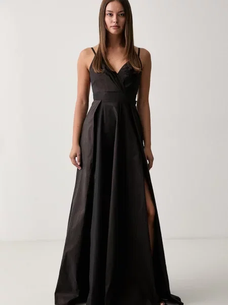 Pinko rochie evazată maro