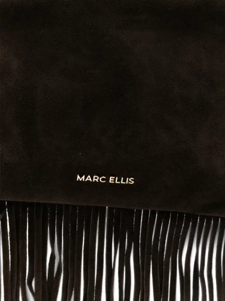 Кожена шопинг чанта Marc Ellis с ресни кафяво