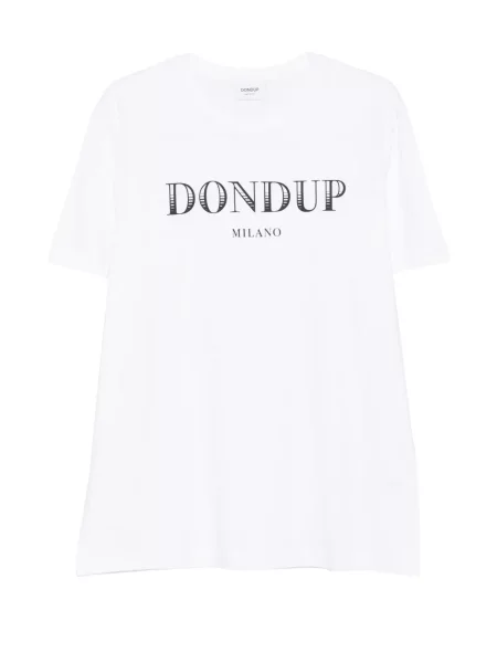 Tricou Dondup cu imagine alb