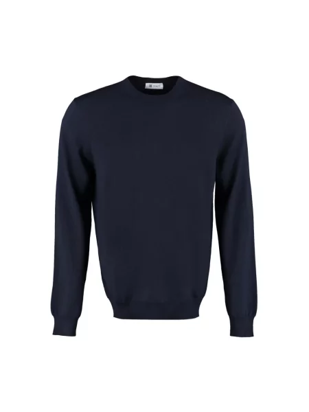 Sweter The (alphabet) niebieski