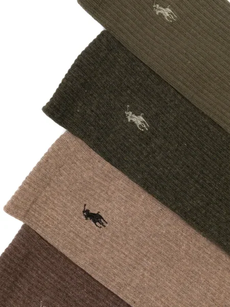Boxeri Polo Ralph Lauren cu broderie de lână cu dungi negru