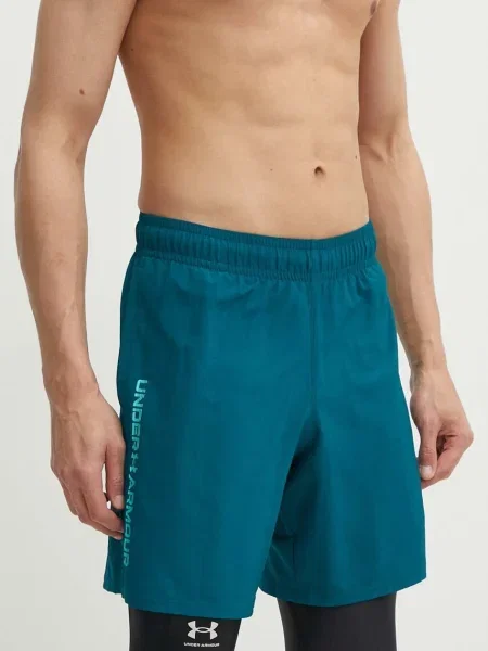 Къс панталон за трениране Under Armour Tech зелено синьо