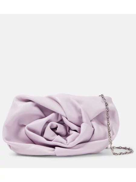 Geantă plic Burberry din piele alb