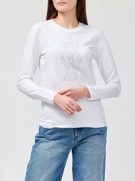 Лонгслів Armani Exchange білий