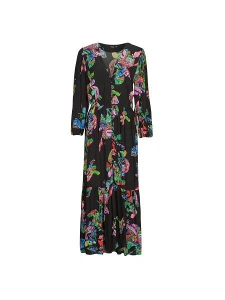Dolge obleke Desigual POPPY LACROIX črna