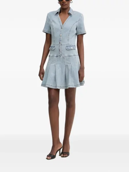 Rochie din denim Morgan albastru
