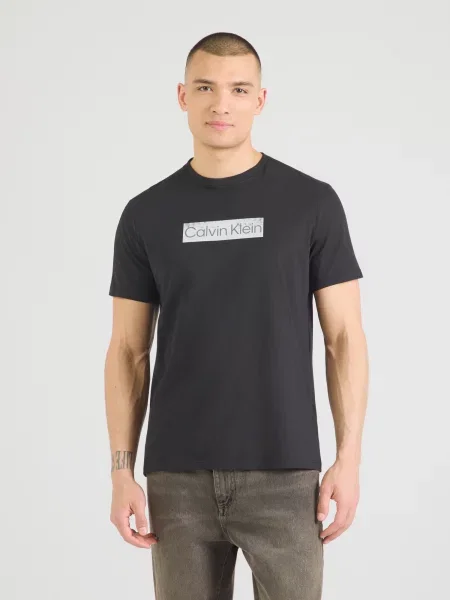 Calvin Klein Tricou gri deschis negru