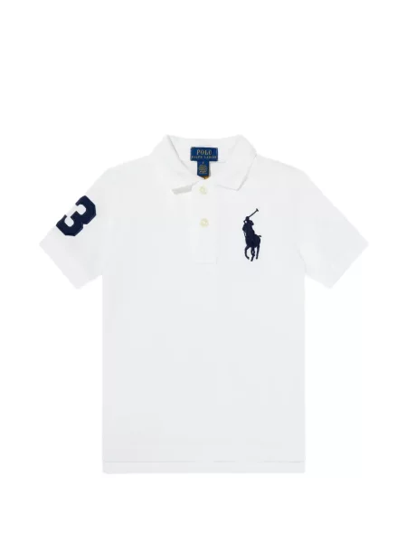 Koszulka polo dziecięca Polo Ralph Lauren biała