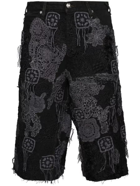 Džínové šortky Earthling Vip černé