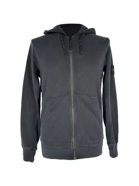 Hanorac cu glugă Stone Island cu strasuri negru