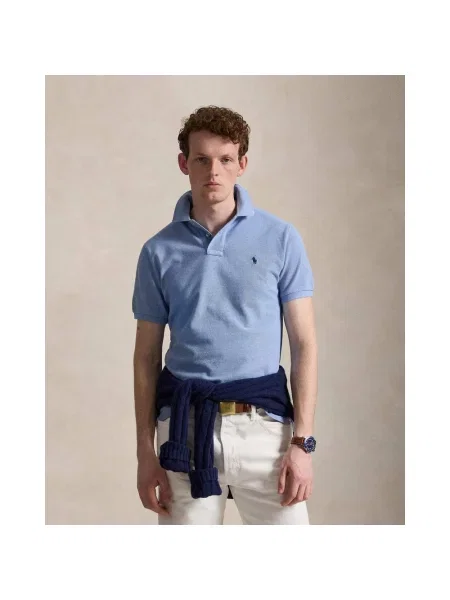 Koszulka z krótkim rękawem Ralph Lauren The Iconic Mesh XXL niebieski