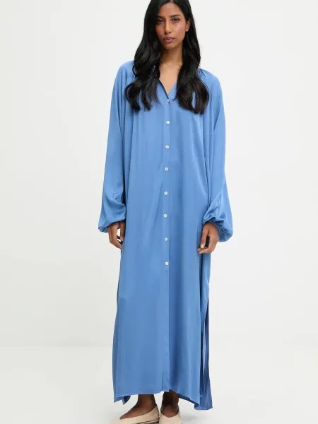 Haljina Answear.LAB maxi oversize plava
