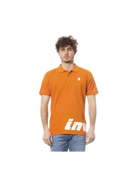 Koszulka polo Invicta z krótkim rękawem pomarańczowa