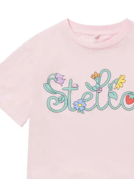 Koszulka dziecięca Stella Mccartney różowa